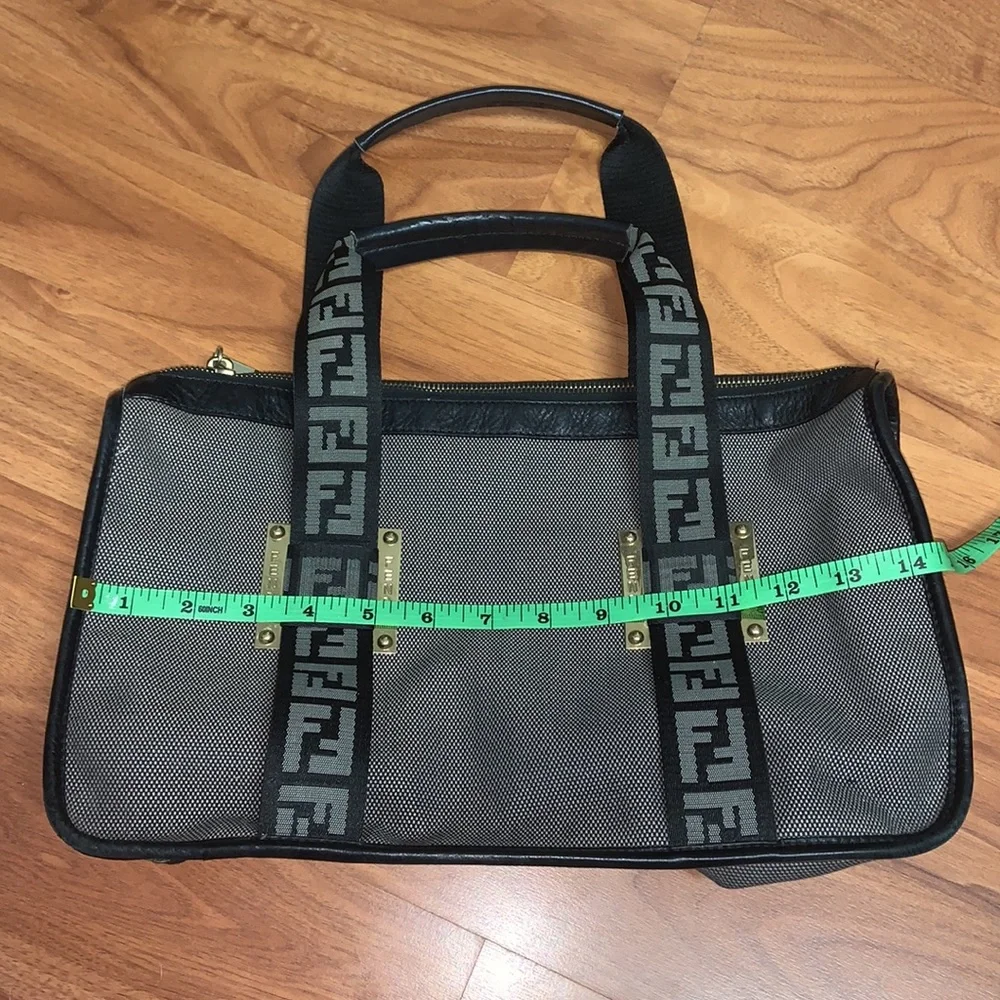Authentic FENDI Navy Denim Purse Handbag